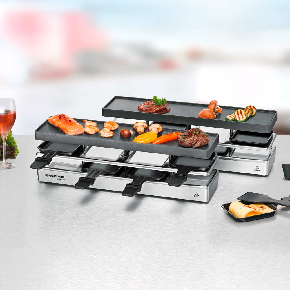 RACLETTE GRILL RC 1600 Fun for 4+4