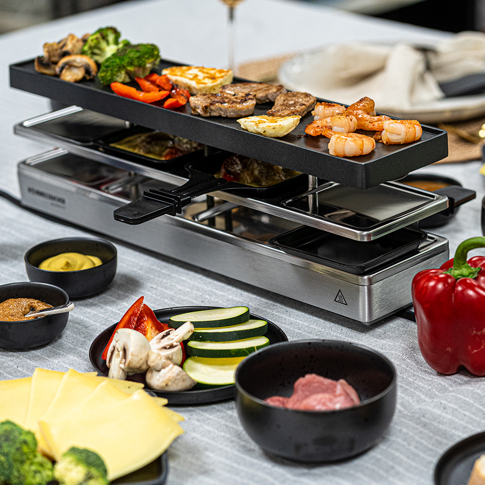 RACLETTE GRILL RC 1600 Fun for 4+4