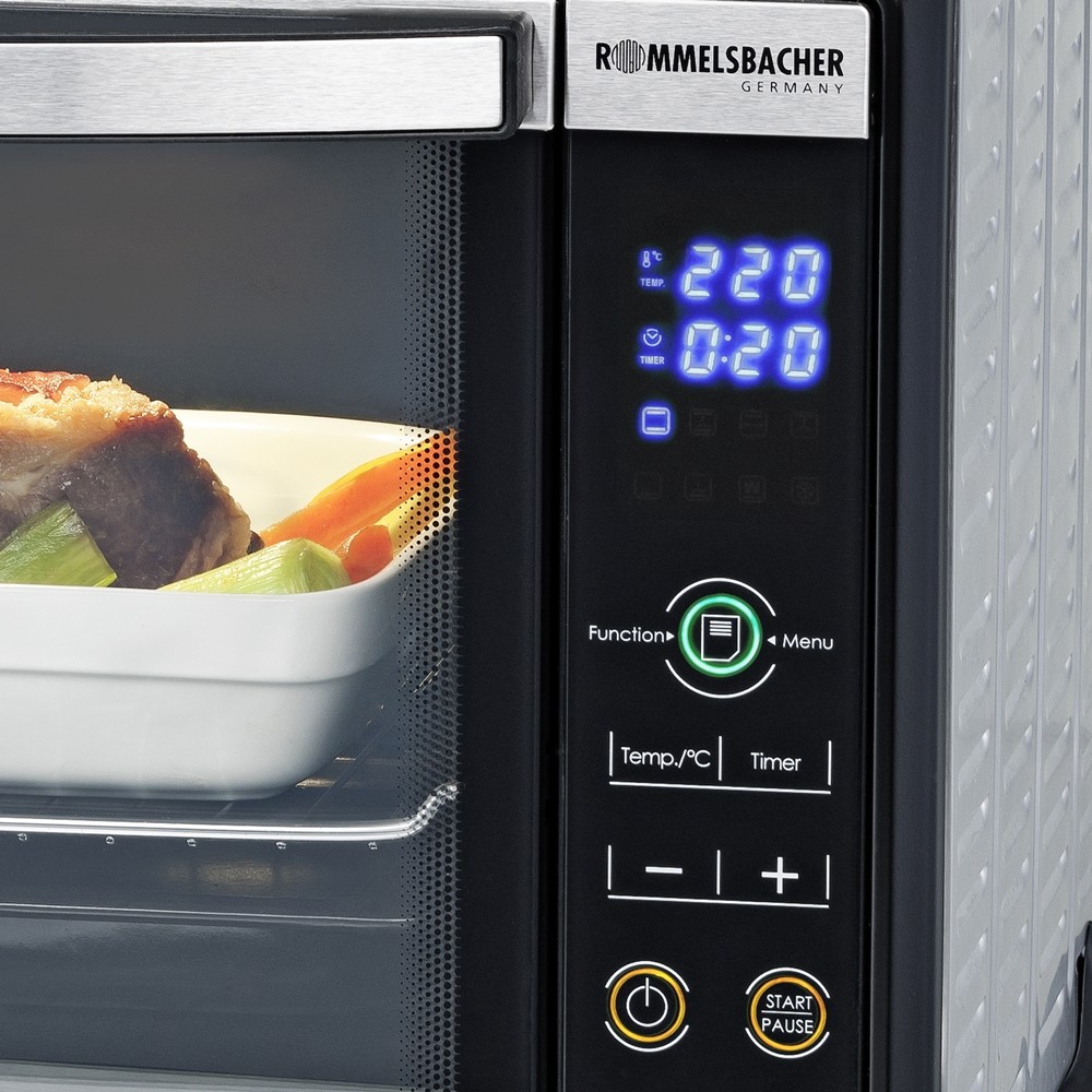 ELECTRONIC BAKING Mini & ROTISSERIE GRILL & Baking ROMMELSBACHER - ElektroHausgeräte BGE 1580/E - OVEN Oven - Cooking GmbH