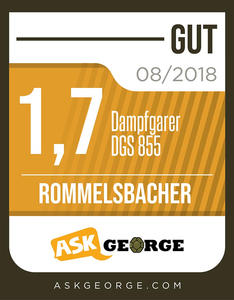DAMPFGARER DGS 855 - Produkte von A bis Z - ROMMELSBACHER