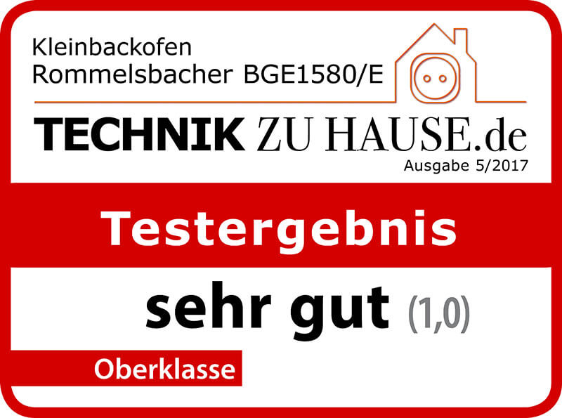 1580/E OFEN - ElektroHausgeräte GmbH BACK BGE ROMMELSBACHER & ELEKTRONIK GRILL